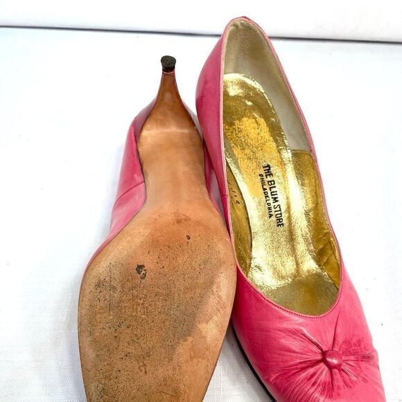 PINK LEATHER SHOES VINTAGE - Picture 8 of 8